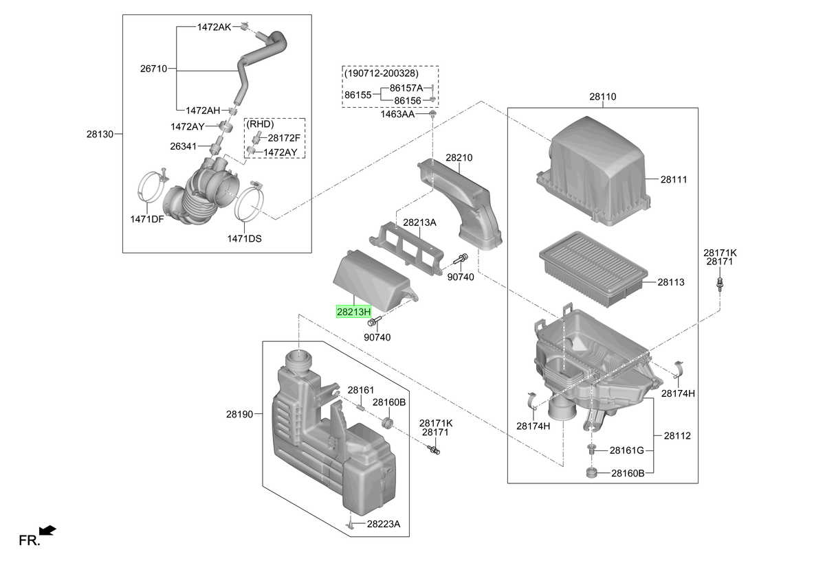 Ducto De Aire Orig. Para Hyundai Venue Desde 2019