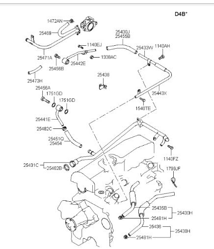 Cañeria Inferior Turbo H-100P