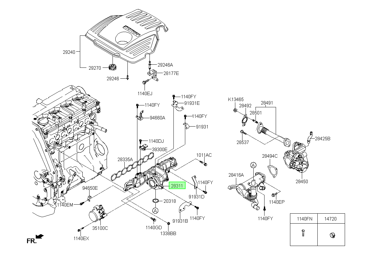 Colector De Admision Orig. Para Hyundai Solati Hasta 2019