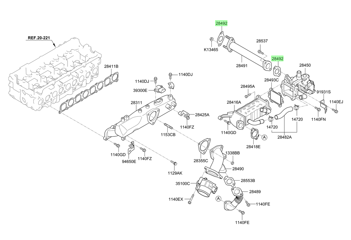 Empaq. Original Para Hyundai H1 2006-2025