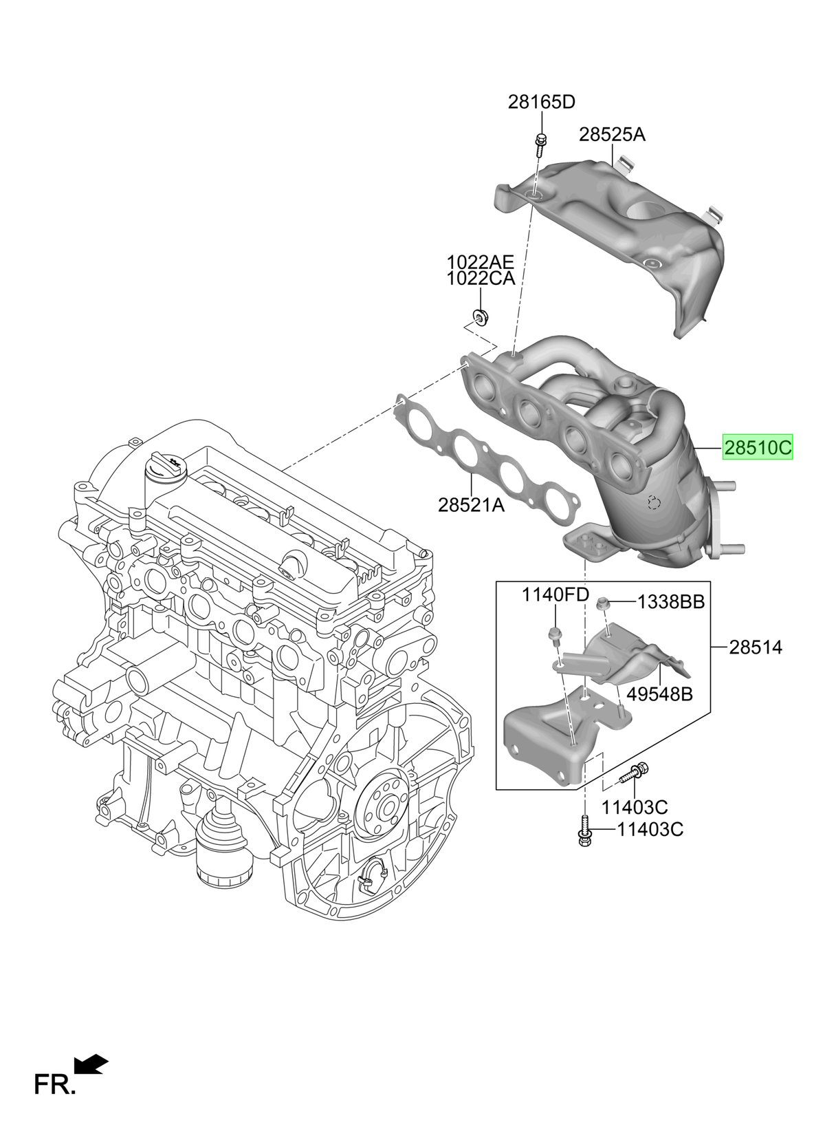 Múlt. De Escape Original Para Hyundai I20 2023-2025