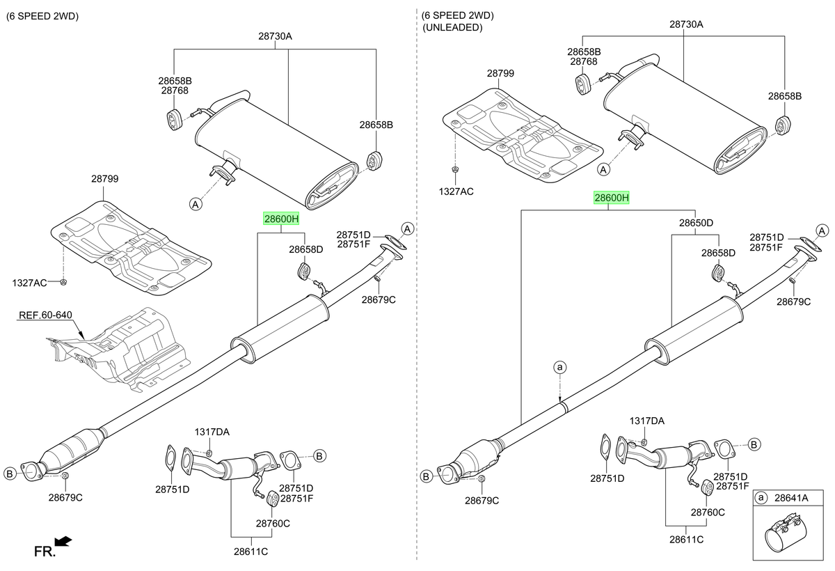 Linea De Escape Orig. Para Hyundai Tucson Desde 2015