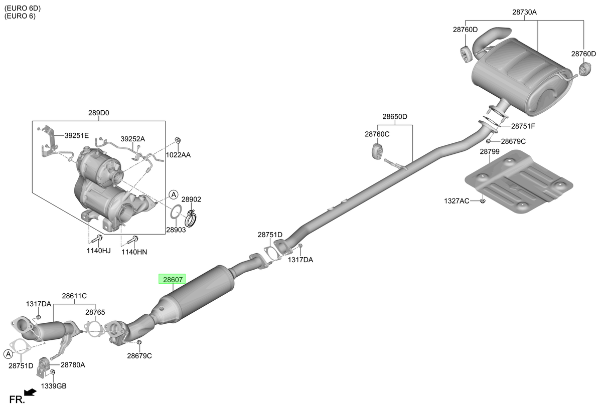 Silenciador Completo Original Para Hyundai Tucson 2024-2025