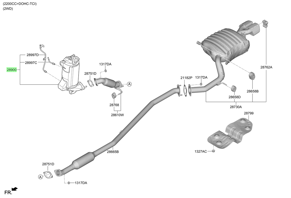 Conv. Catalítico Original Para Hyundai Santa Fe 2015-2021
