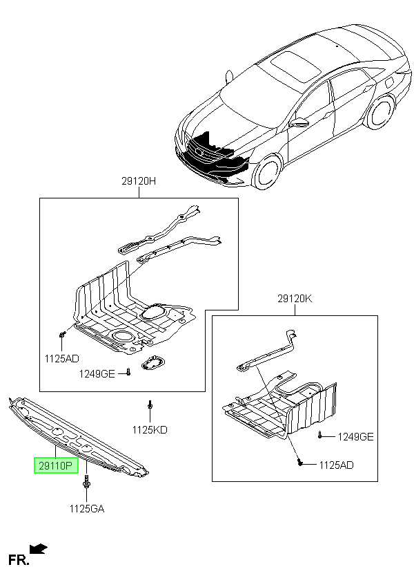 Cubre Carter Lh Orig. Para Hyundai Sonata 2011-2014