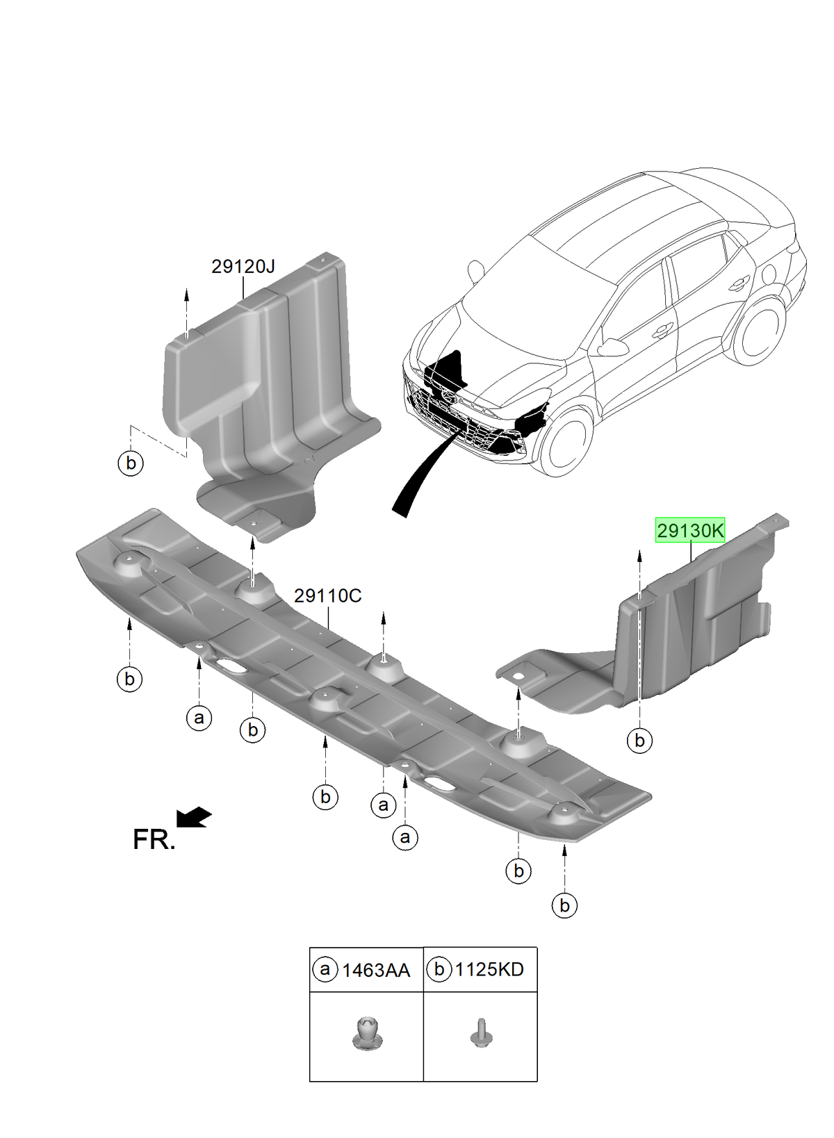 Cubre Motor Original Para Hyundai I10 2022-2025