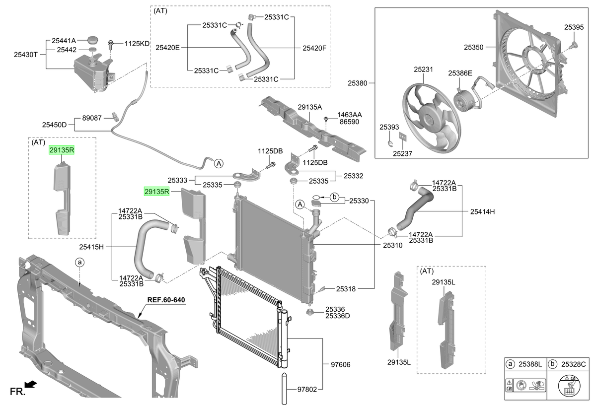 Radiador Rh Original Para Hyundai I10 2019-2024