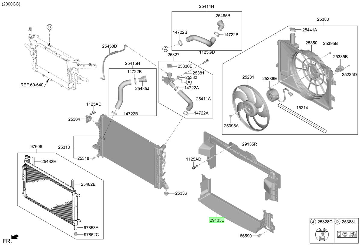 Deflector De Aire Original Para Hyundai Kona 2023-2025