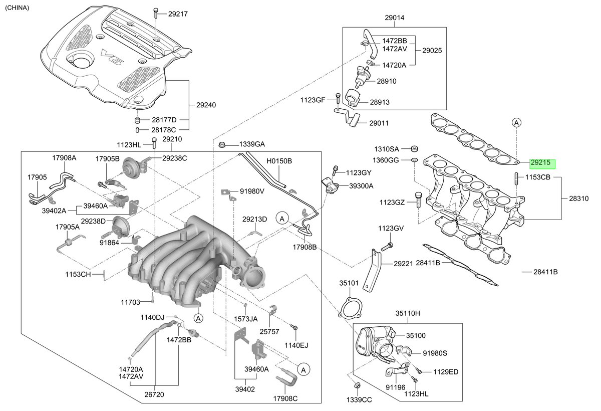 Emapquetadura Multip Orig. Para Hyundai Santa Fe 2006-2012