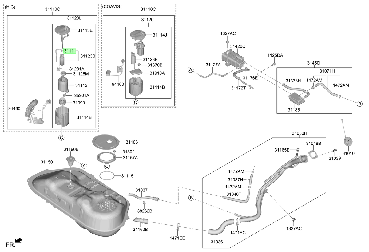 Bomba Combustible Original Para Hyundai Sonata 2019-2025