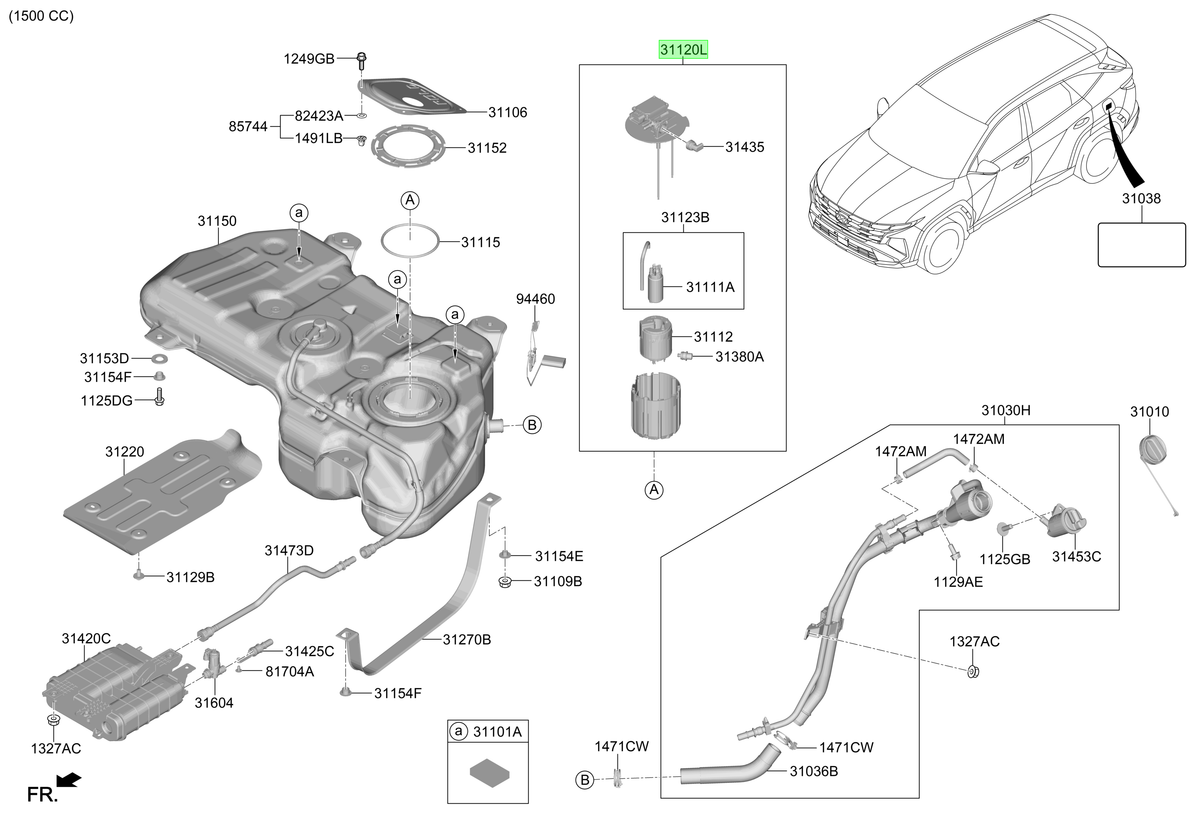 Bomba Combustible Original Para Hyundai Tucson 2024-2025