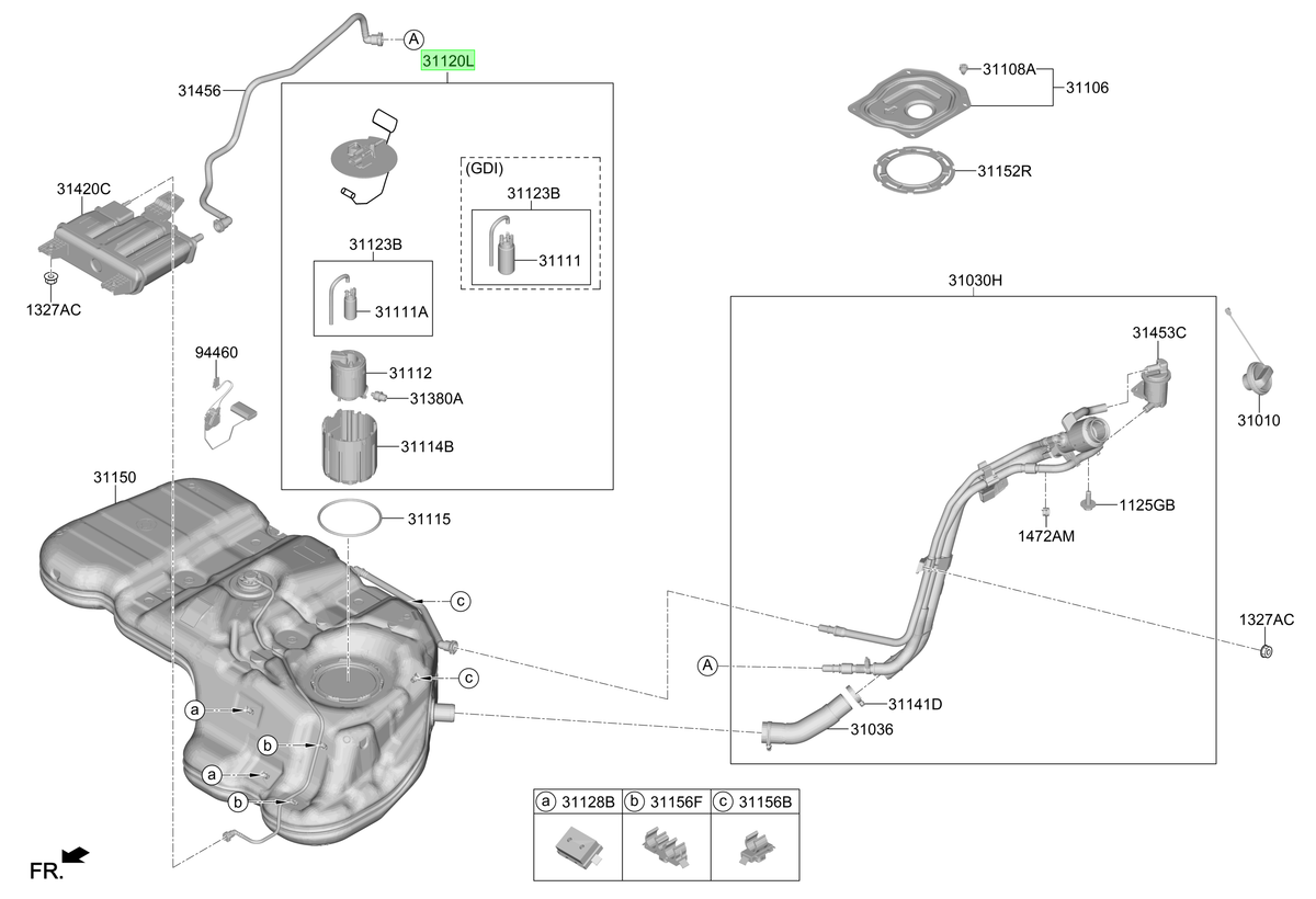 Bomba Combustible Original Para Hyundai Santa Fe 2023-2025