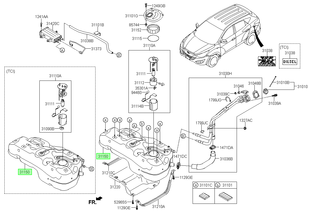 Estanque Original Para Hyundai Tucson 2009-2015