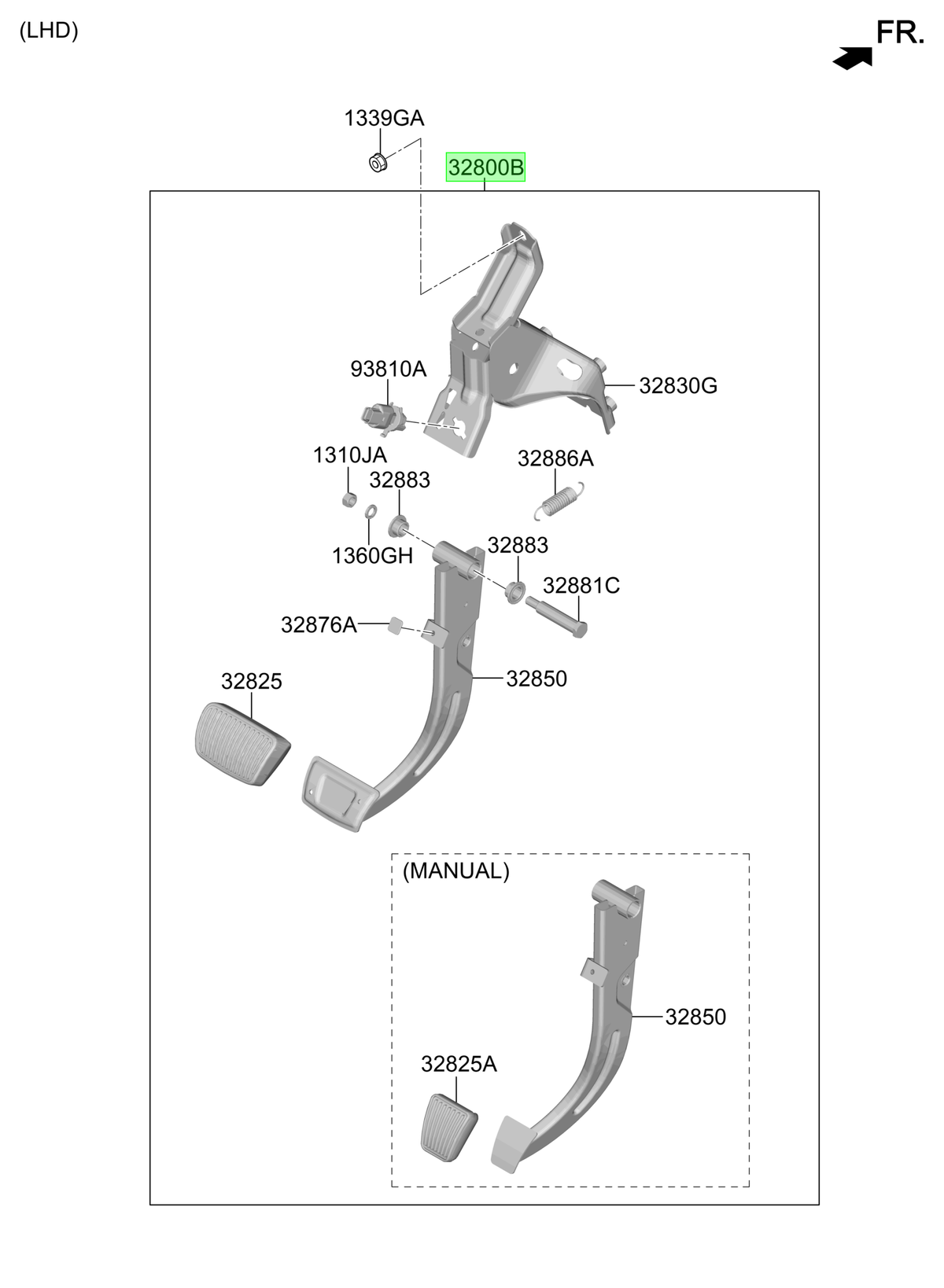 Pedal Embrague Original Para Kia Sportage 2021-2025