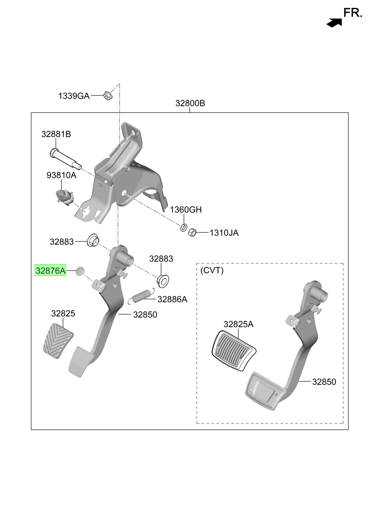 Stopper-pedal Original Para Hyundai Creta 2017-2024