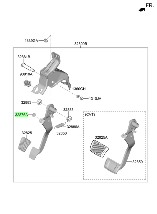Stopper-pedal Original Para Hyundai Creta 2017-2024