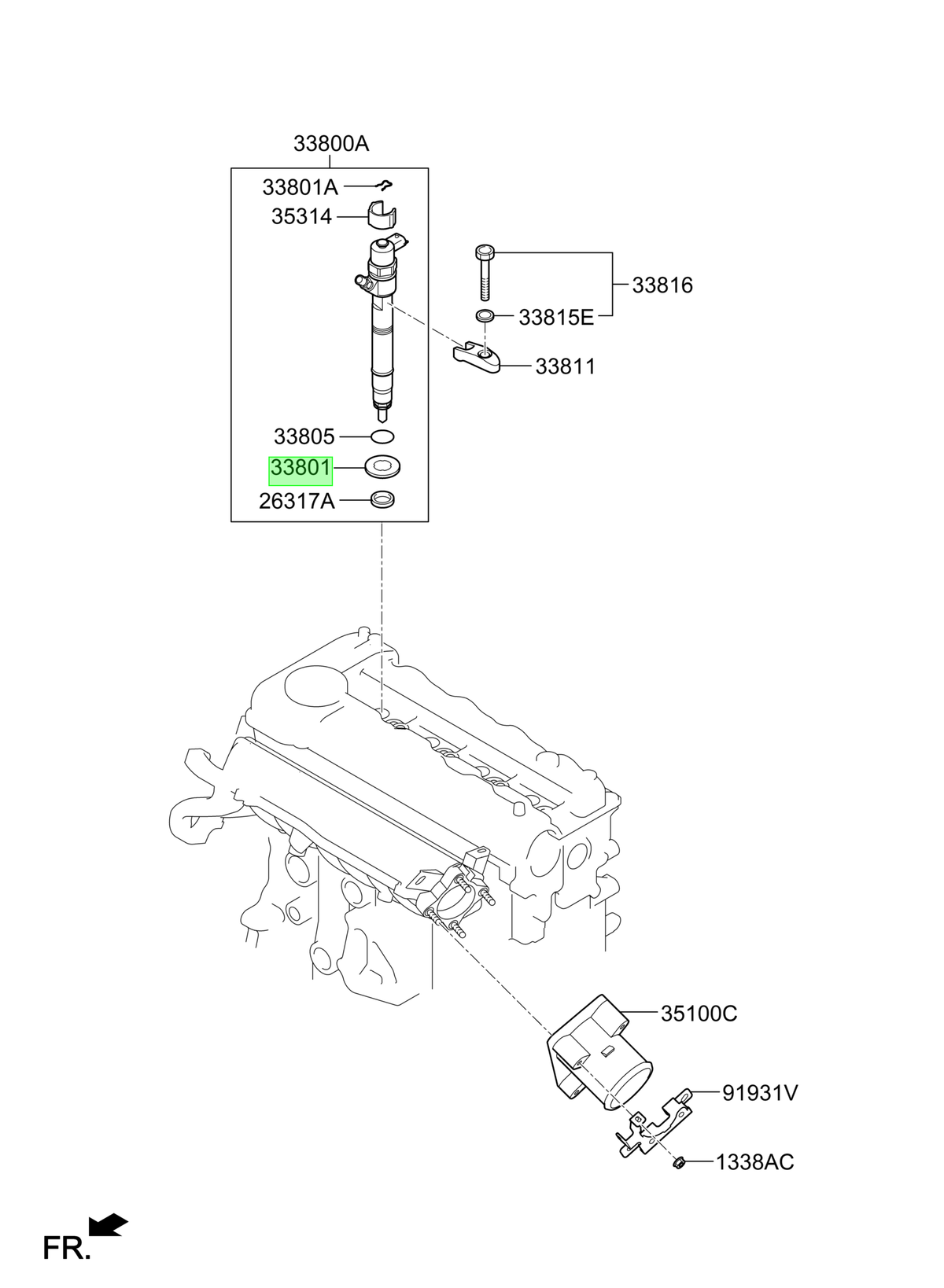 Junta Inyector Orig. Para Hyundai I30 Desde 2017