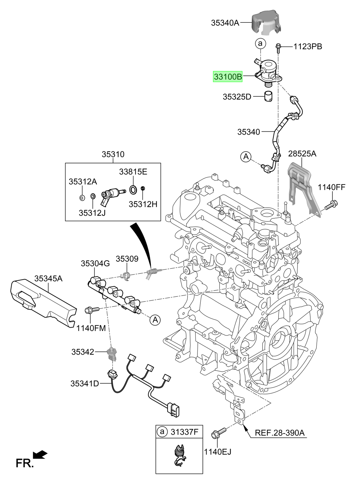 Bomba Alta Presión Original Para Hyundai I20 2020-2025