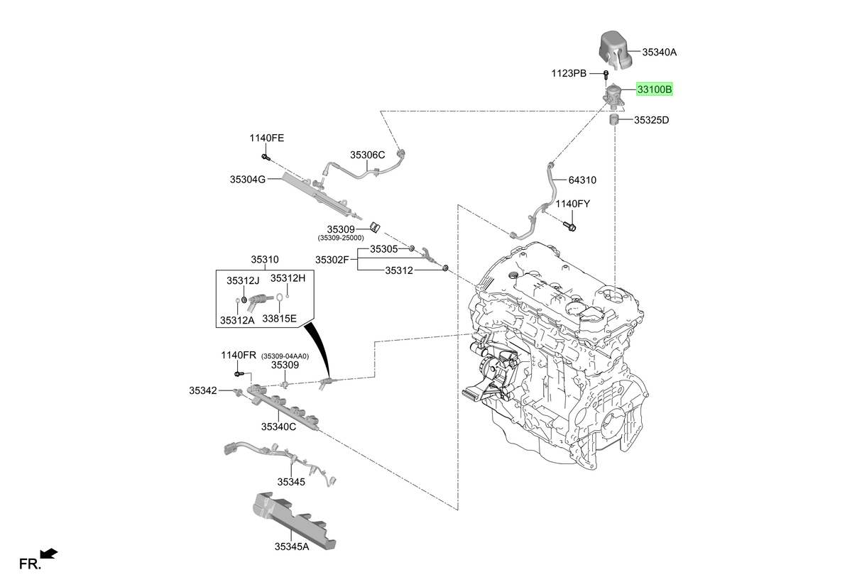 Bomba Alta Presión Original Para Hyundai Santa Fe 2023-2025