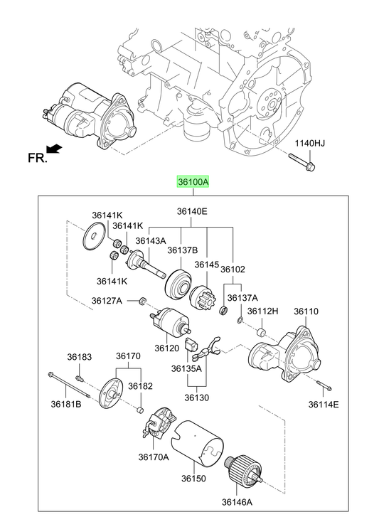 Motor Partida Original Para Kia Rio 2016-2025