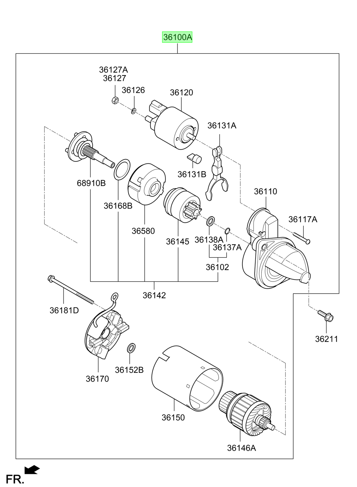Motor De Partida Orig. Para Hyundai Veloster Desde 2018