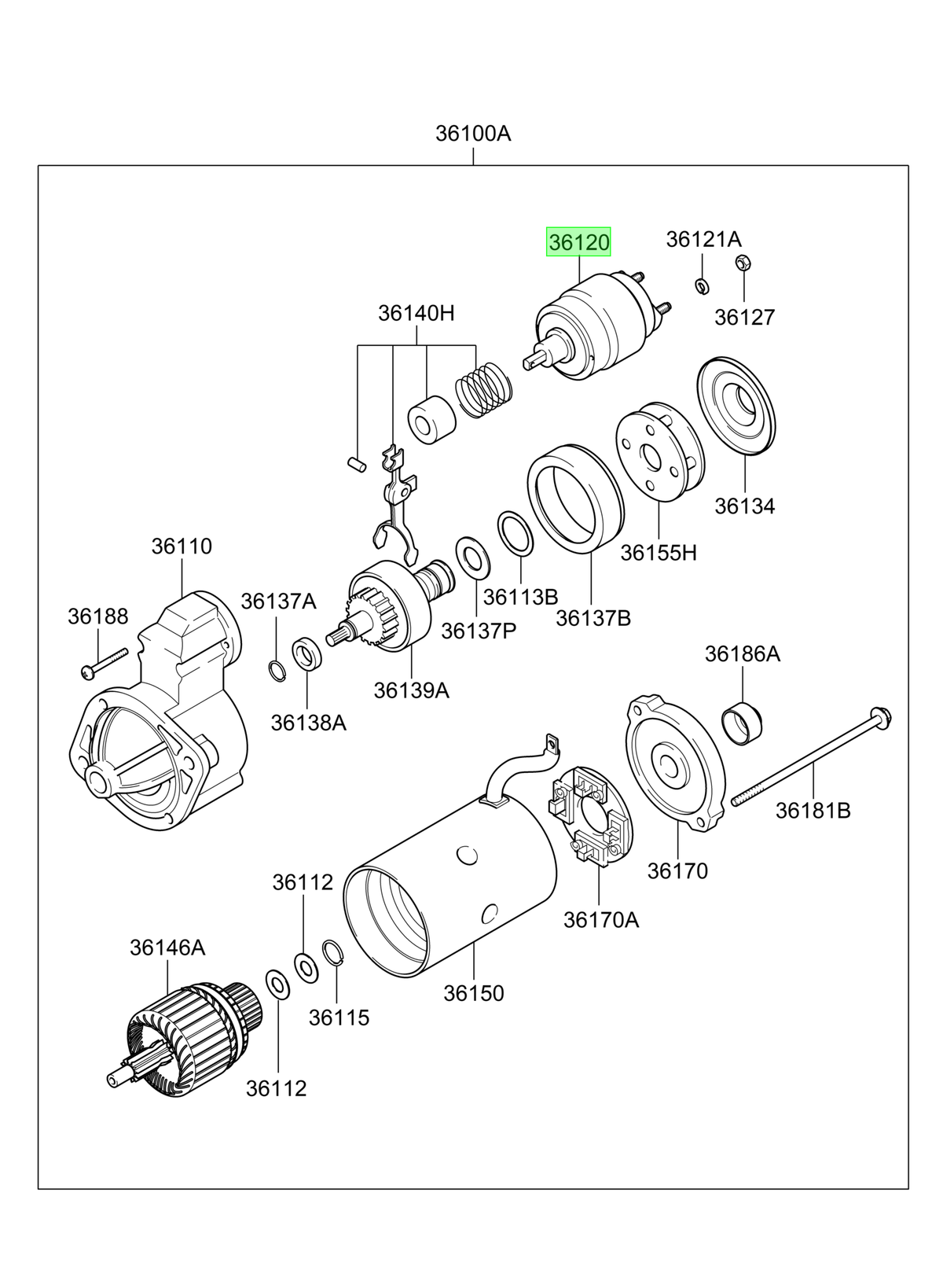 Solenoide Original Para Kia Sorento 2002-2010