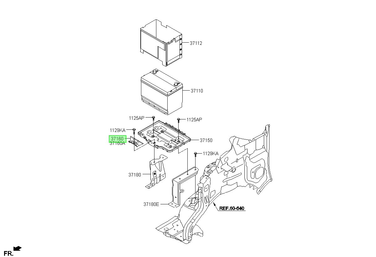Soporte Bateria Orig. Para Hyundai Veracruz 2007-2013