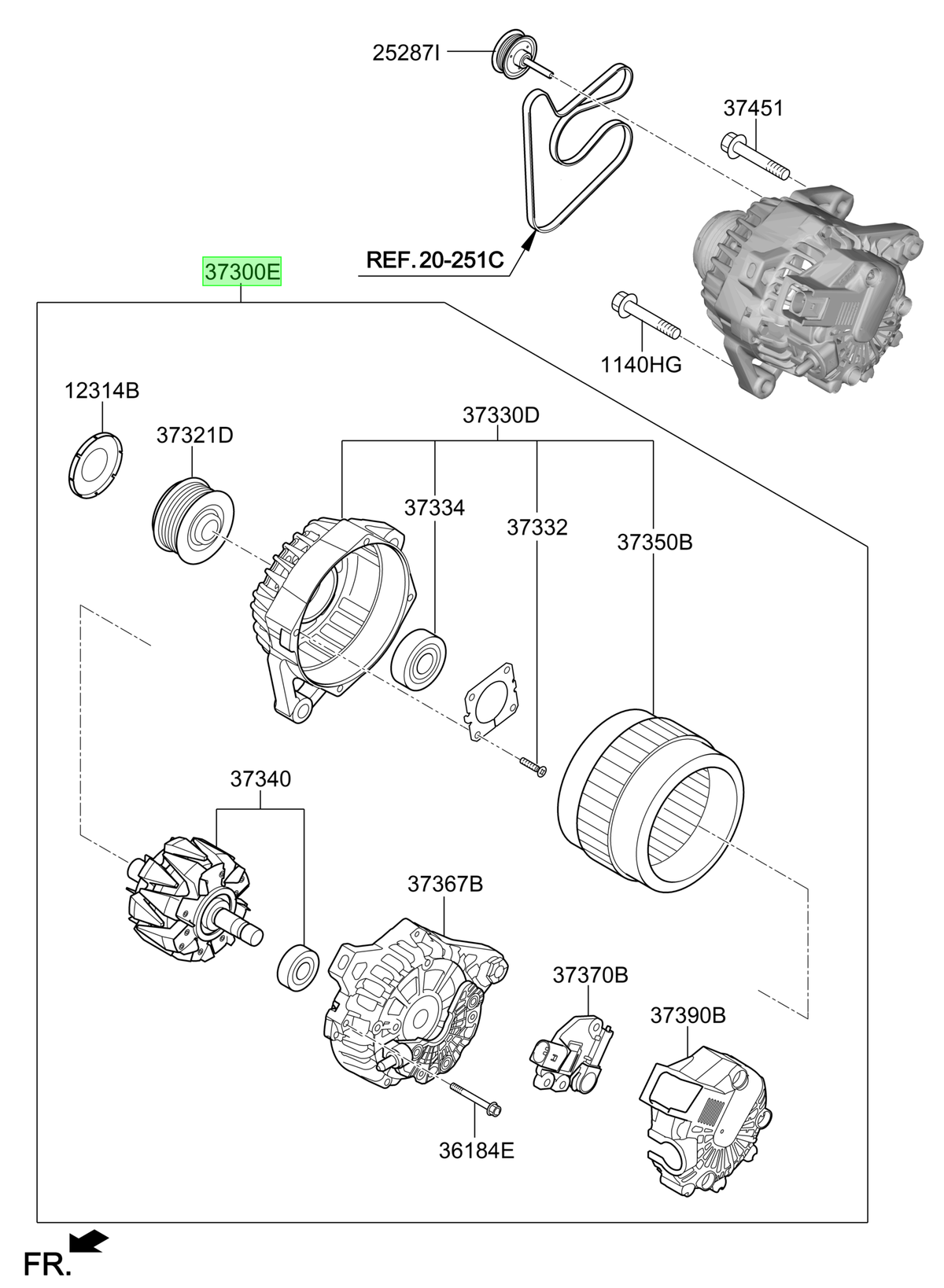 Alternador Original Para Kia Sportage 2021-2025