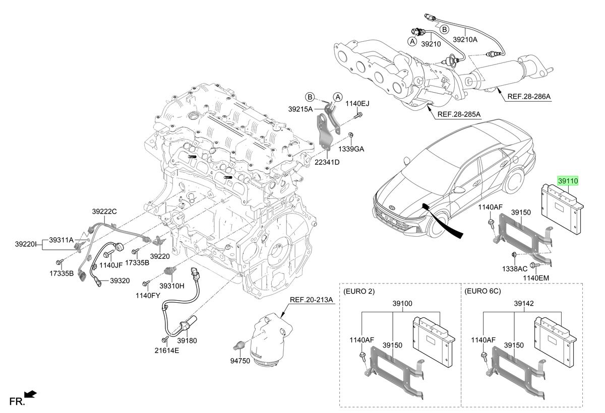 Ecu Motor Original Para Hyundai Accent 2023-2025