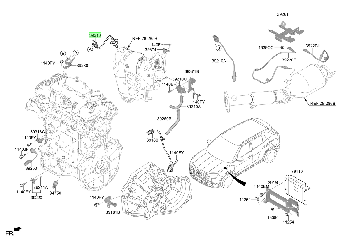 Sensor Oxígeno Original Para Kia Carens 2022-2025