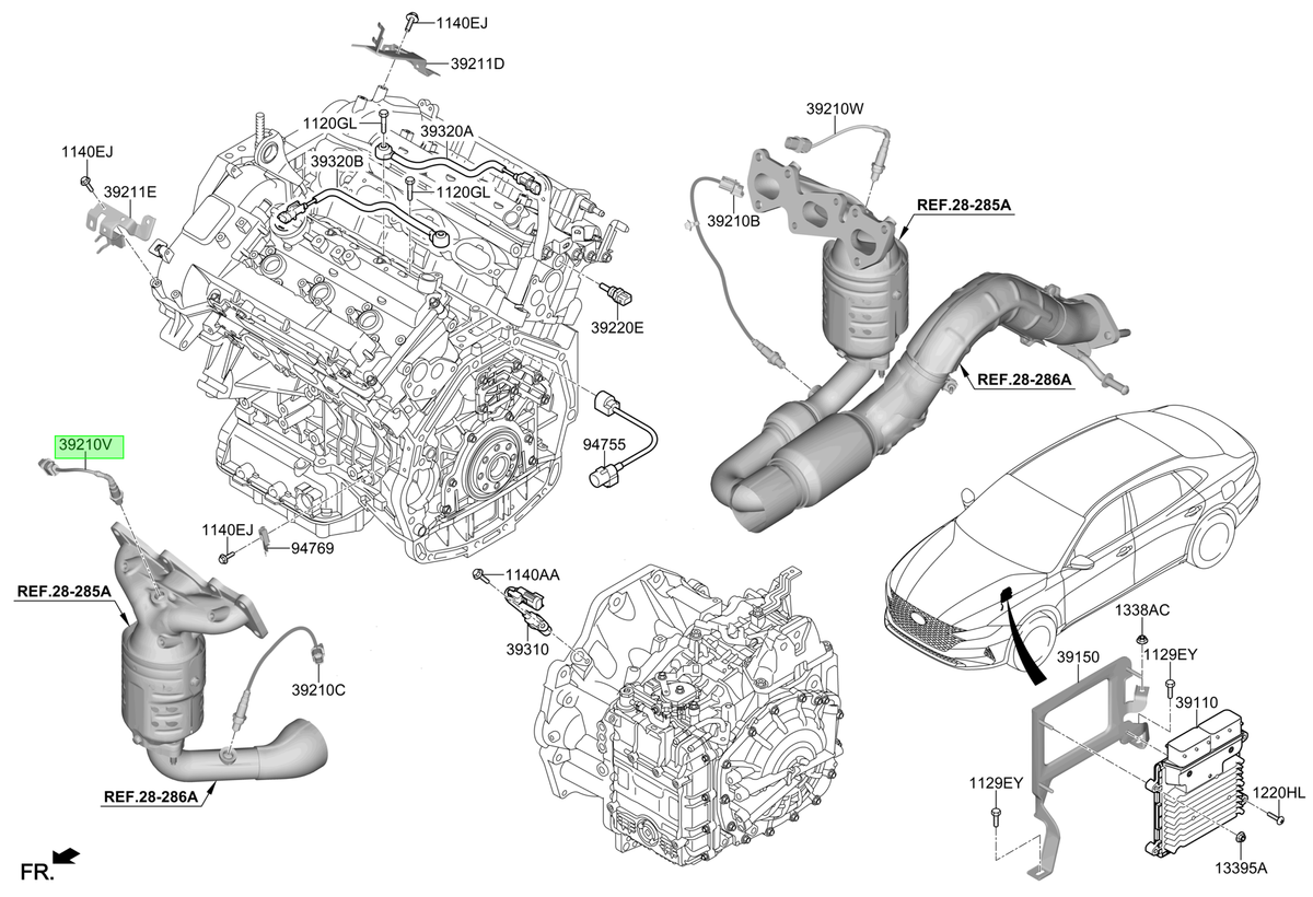Sensor Oxígeno Original Para Kia Sorento 2017-2024