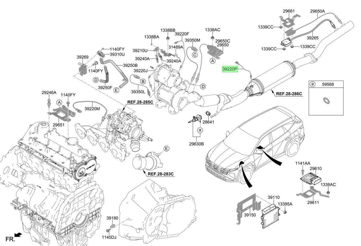 Sensor Temperatura Original Para Hyundai Tucson 2021-2025