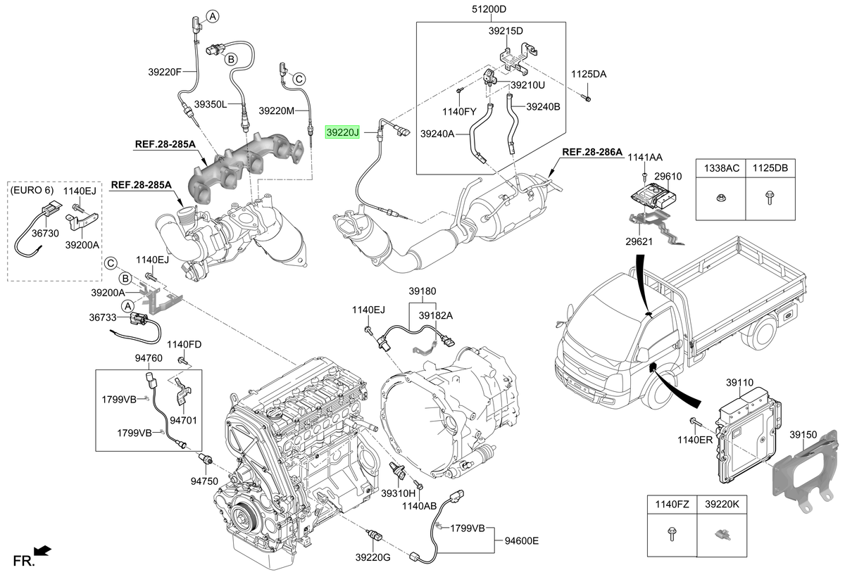 Sensor-temperatura Original Para Hyundai H1 2006-2025
