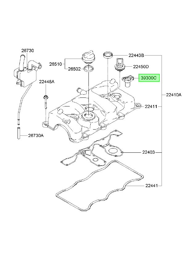 Sensor Posicion Eje Orig. Para Hyundai Santa Fe 2001-2005