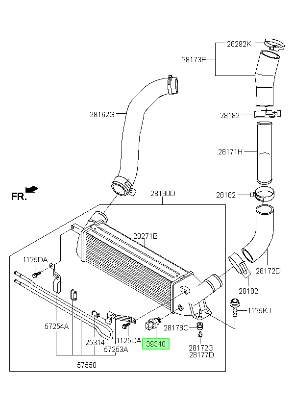 Sensor Temperatura Aire Orig. Para Hyundai H1 Desde 2007