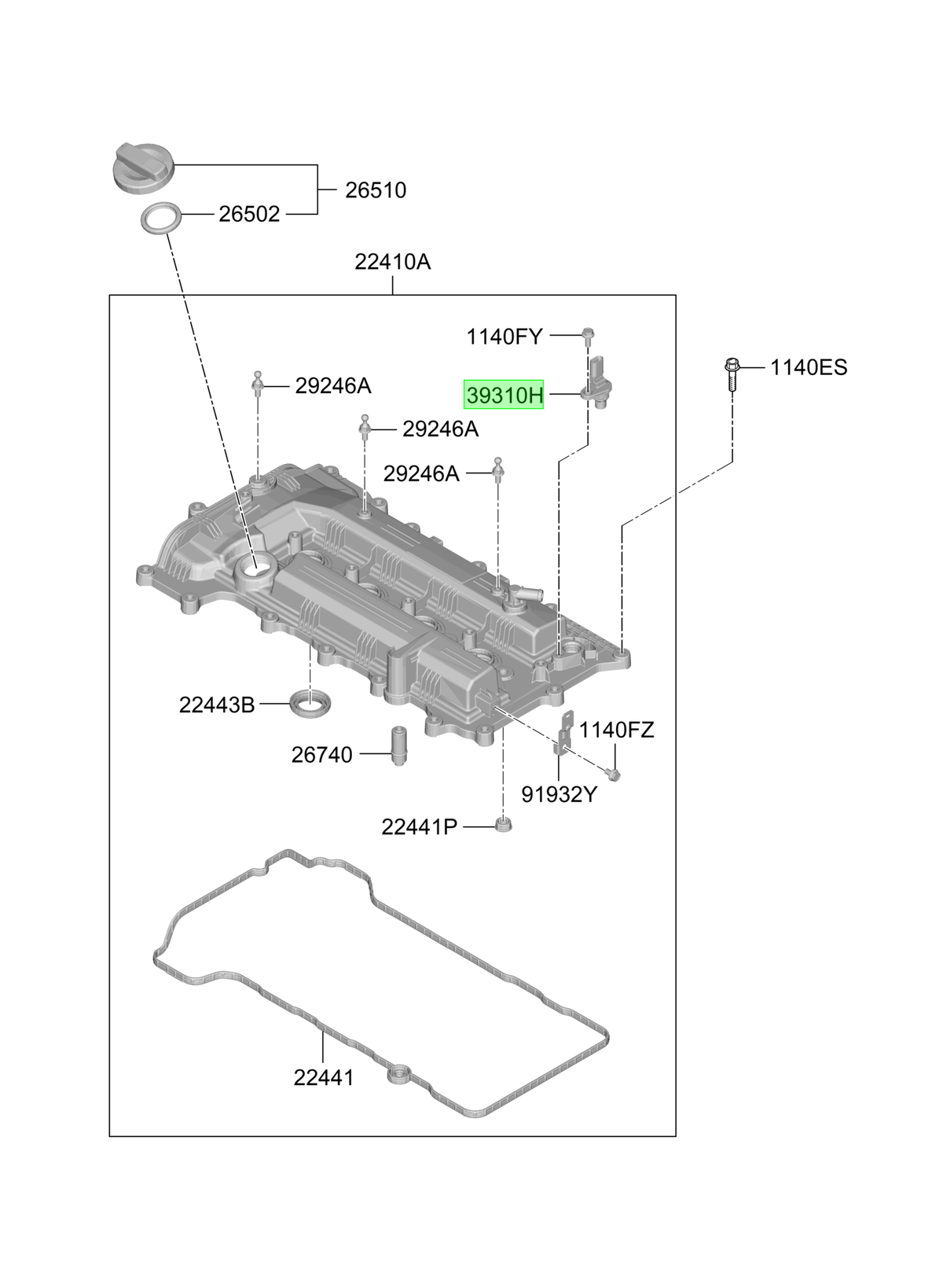 OEM 393502M400 catalogo