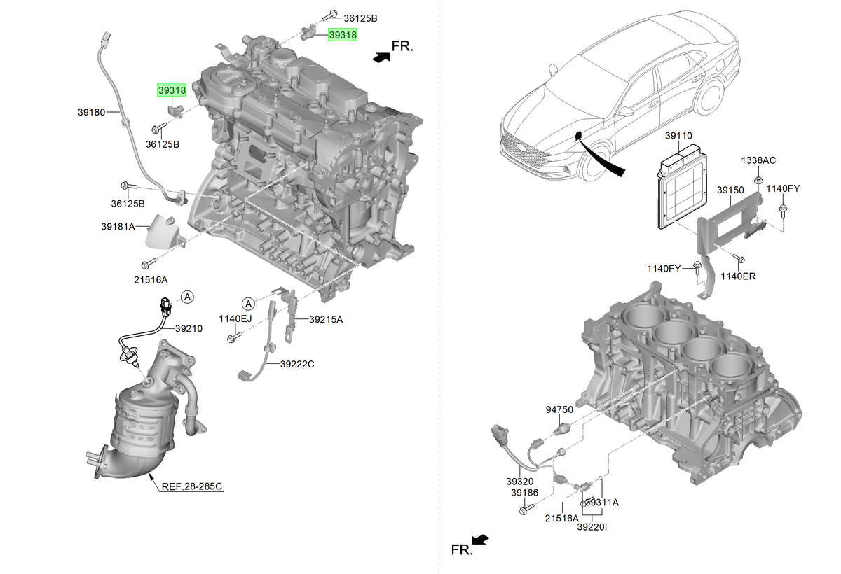 Sensor Eje Leva Original Para Kia Sorento 2020-2025