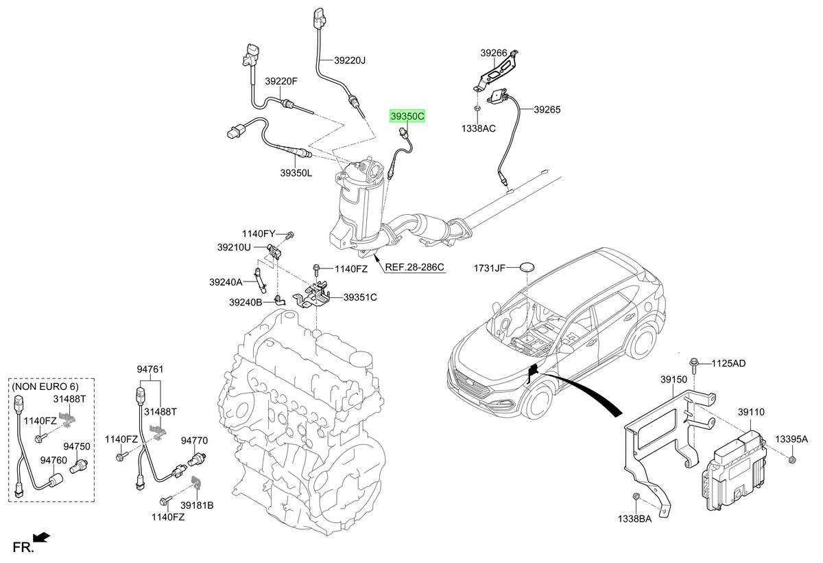 Sensor Orig. Para Hyundai Santa Fe 2013-2018