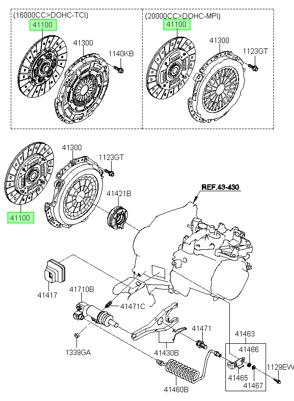 Disco Embrague 1.6 Dohc Orig. Para Hyundai 2007-2010