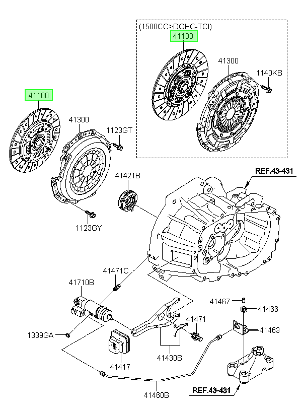 Disco De Embrague Orig. Para Hyundai Matrix 2003-2005