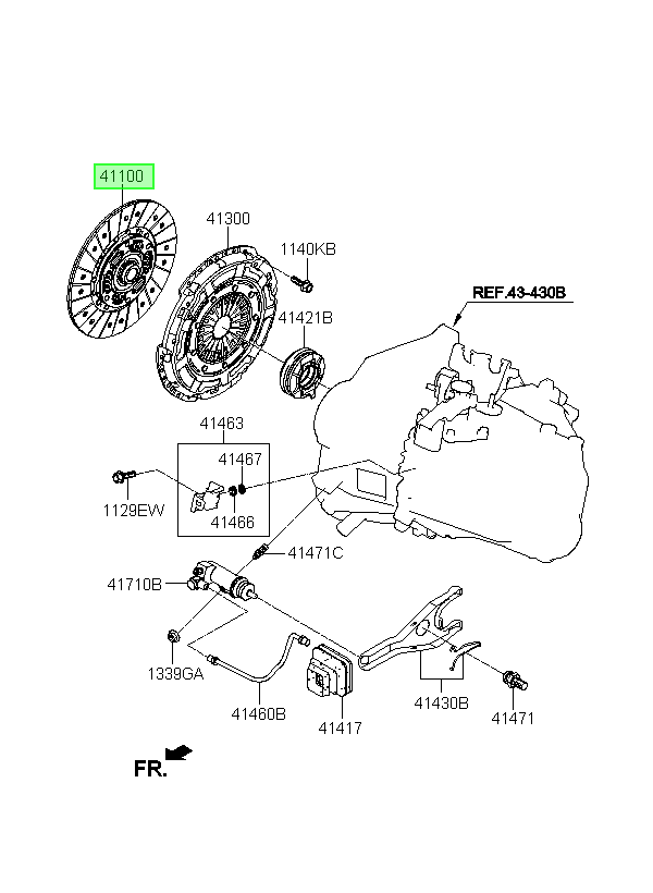 Disco Embrague Orig. Para Hyundai Elantra 2011-2015