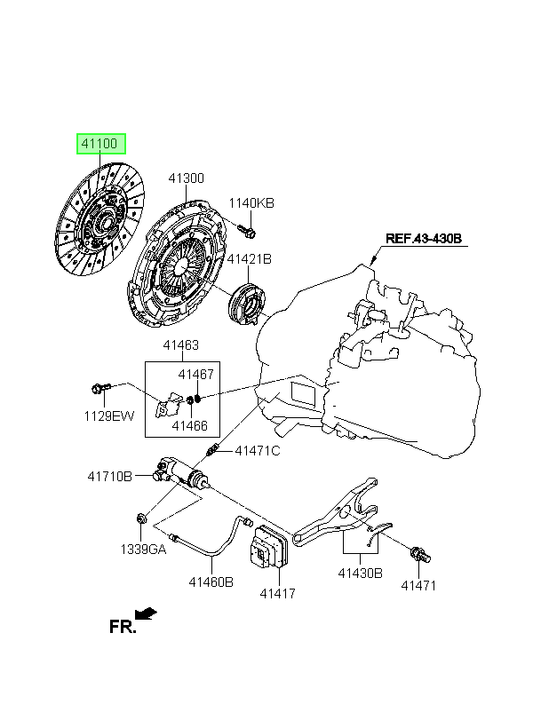 Disco Embrague Orig. Para Hyundai Elantra 2011-2015