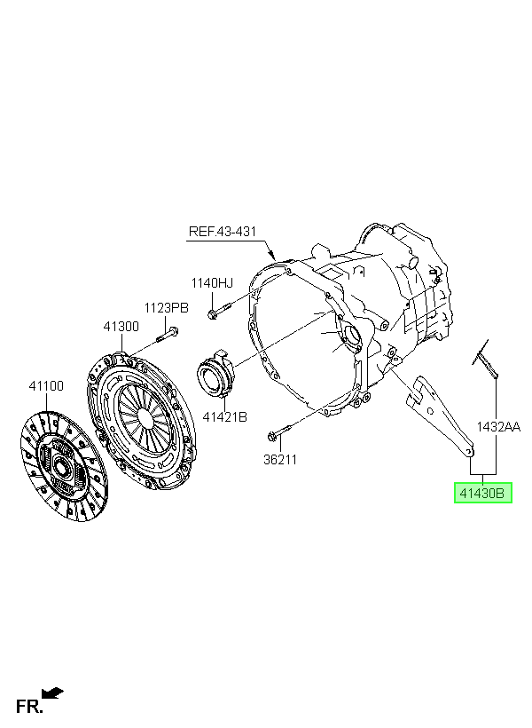 OEM 414134A000 catalogo