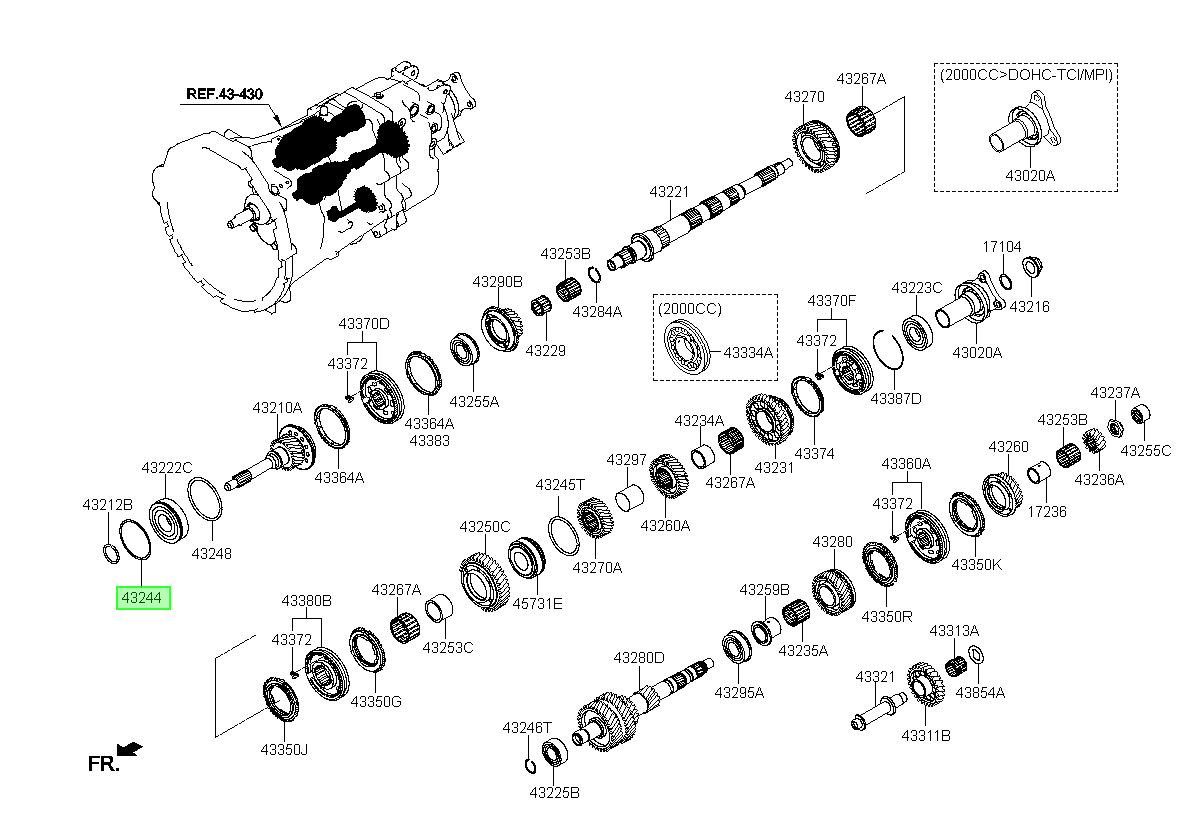 Espaciador Original Para Kia Sorento 2006-2010