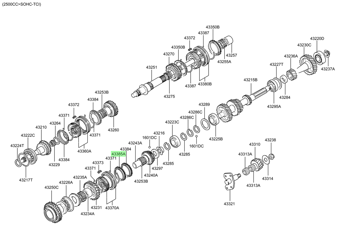 Sincronizador Orig. Para Hyundai H1 1998-2004