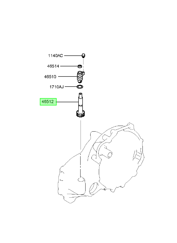 Piñon Cta. Km. Orig. Para Hyundai Getz 2003-2011