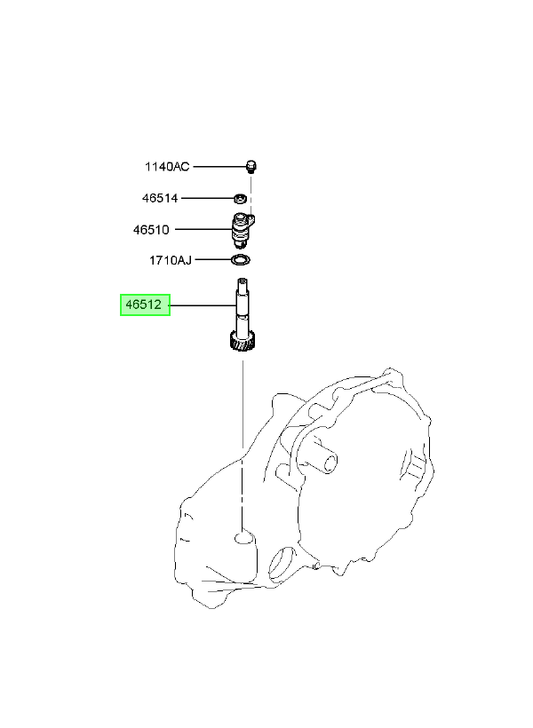 Piñon Cta. Km. Orig. Para Hyundai Accent 1995-1999