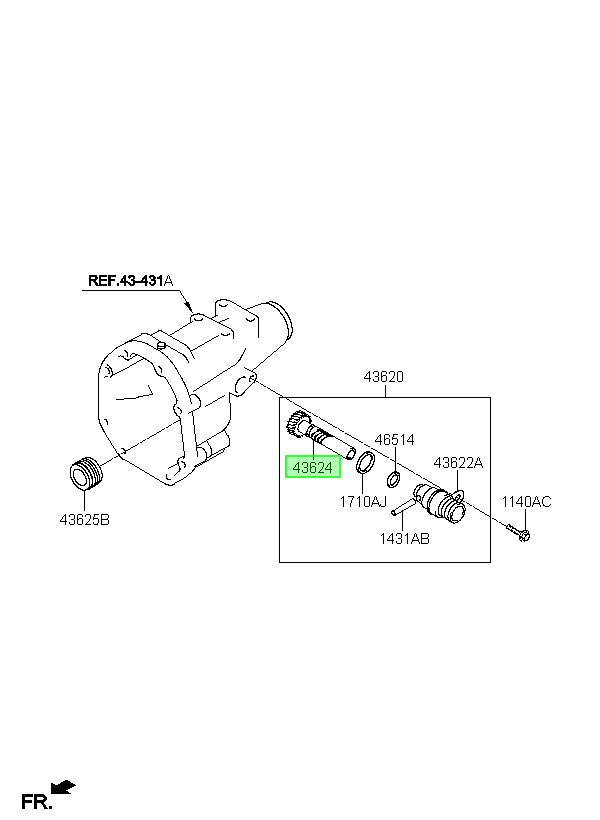 Piñón Original Para Hyundai H1 2003-2025