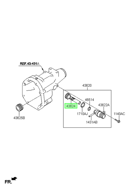 Piñón Original Para Hyundai H1 2003-2025