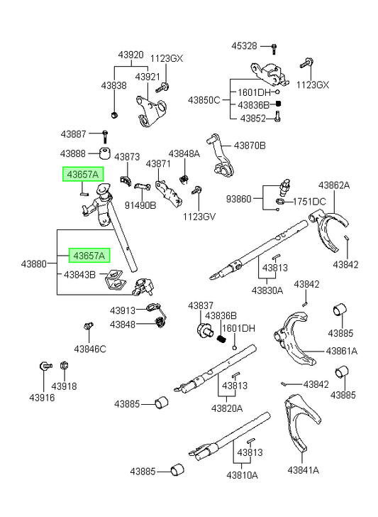 Pasador Orig. Para Hyundai Accent 2000-2005